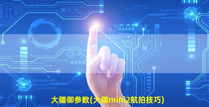 大疆御参数(大疆mini2航拍技巧)